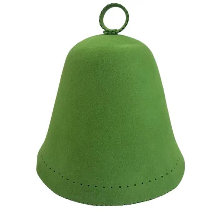 Chapeau de sauna en laine mérinos 100 % - Sans couture - Protection contre la surchauffe dans