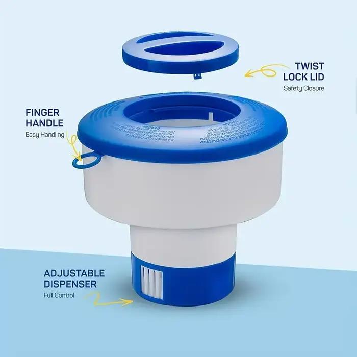 Distributeur flottant durable pour piscine – Stérilisateur automatique pour comprimés de chlore