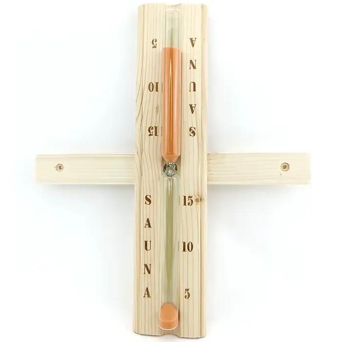 Sablier de sauna horloge murale rotative minuteuse de 15 minutes décoration intérieure pour maison ou bureau bien-être relaxation