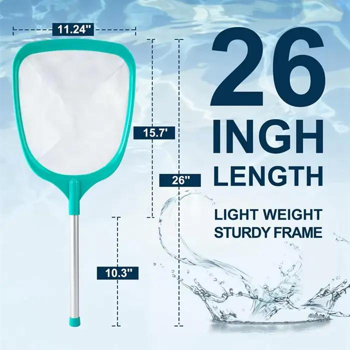 Filet d'écumoire pour piscine avec poteau