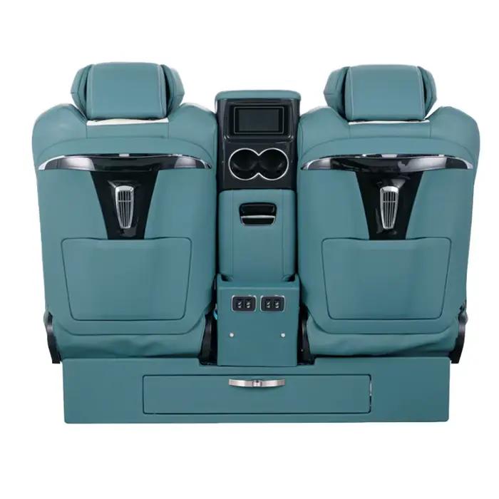 Canapé-lit personnalisé de luxe en cuir Nappa pour sièges de van et voitures de luxe, modèle sport élégant, adaptable aux Mercedes-Benz, occasions spéciales et cadeaux d'entreprise