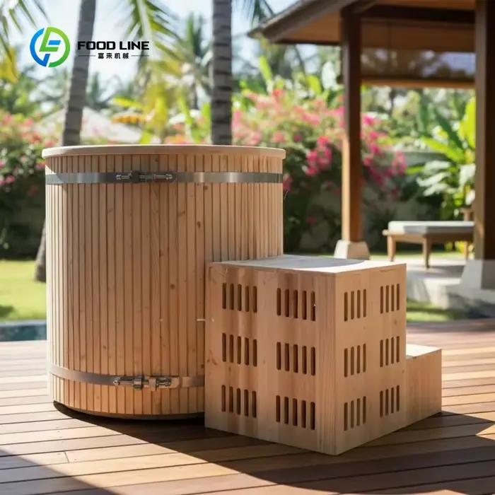 Bain froid extérieur personnalisé en acier inoxydable pour 1 personne