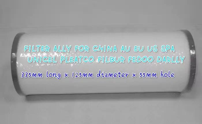 Filtre de spa Sentinel en argent pur arctique 335 x 125 mm