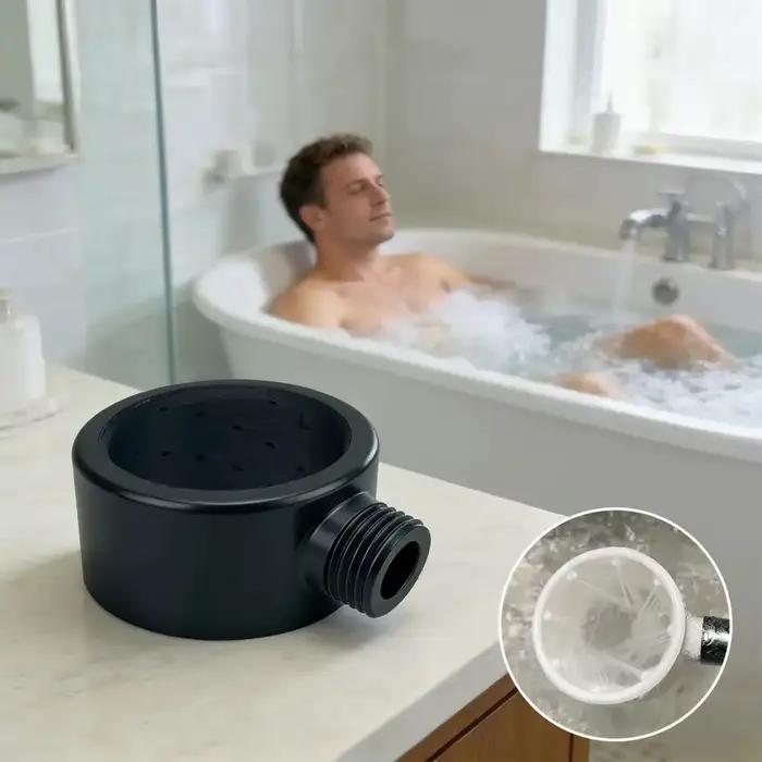Pommeau de douche puissant à hydromassage surpuissant avec buse spirale jet d'eau 360 degrés pour nettoyage complet usage quotidien et cadeau parfait pour toute occasion